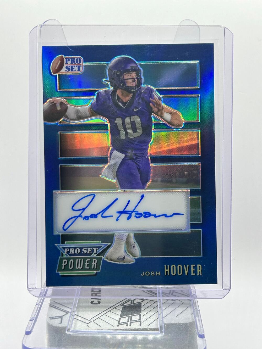2024 Leaf Metal Pro Set Power Josh Hoover Blue Auto 12/12 SP Indiana Hoosiers
